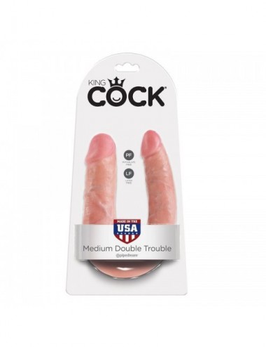 Sextoys - Godes & Plugs - KING COCK CHAIR DOUBLE TROUBLE MOYEN EN U EN FORME DE U - King Cock