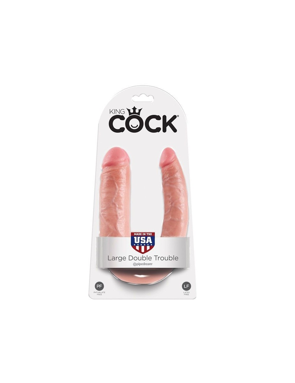 Sextoys - Godes & Plugs - KING COCK GRANDE CHAIR DOUBLE TROUBLE EN FORME DE U - King Cock