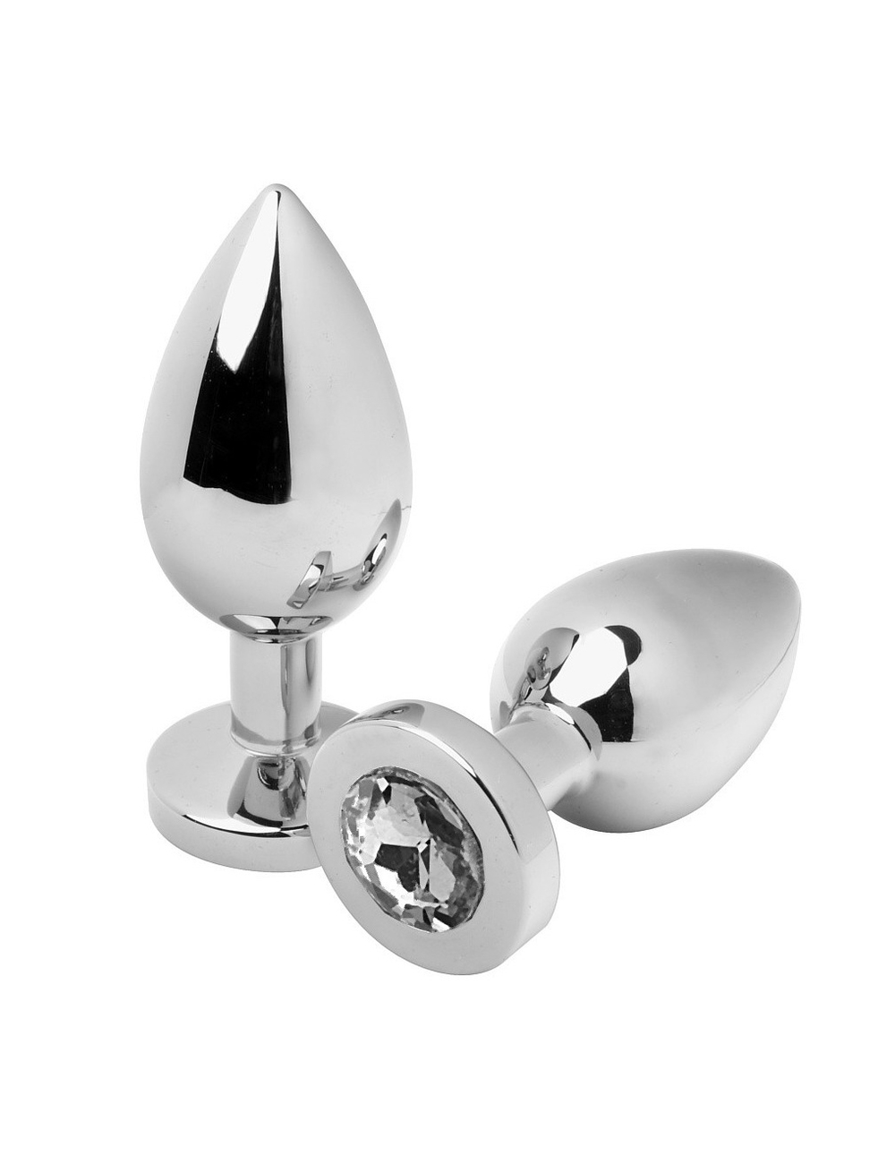 Sextoys - Godes & Plugs - BOUCHON ANAL METALHARD DIAMANT CLAIR PETIT 5.71CM - Metal Hard Sextoys - Godes & Plugs - BOUCHON ANAL METALHARD DIAMANT CLAIR PETIT 5.71CM - Metal Hard