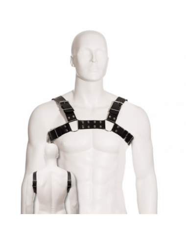 Sextoys - Bondage - SM - HARNAIS BODY CUIR BULL CHIEN NOIR - Leather Body