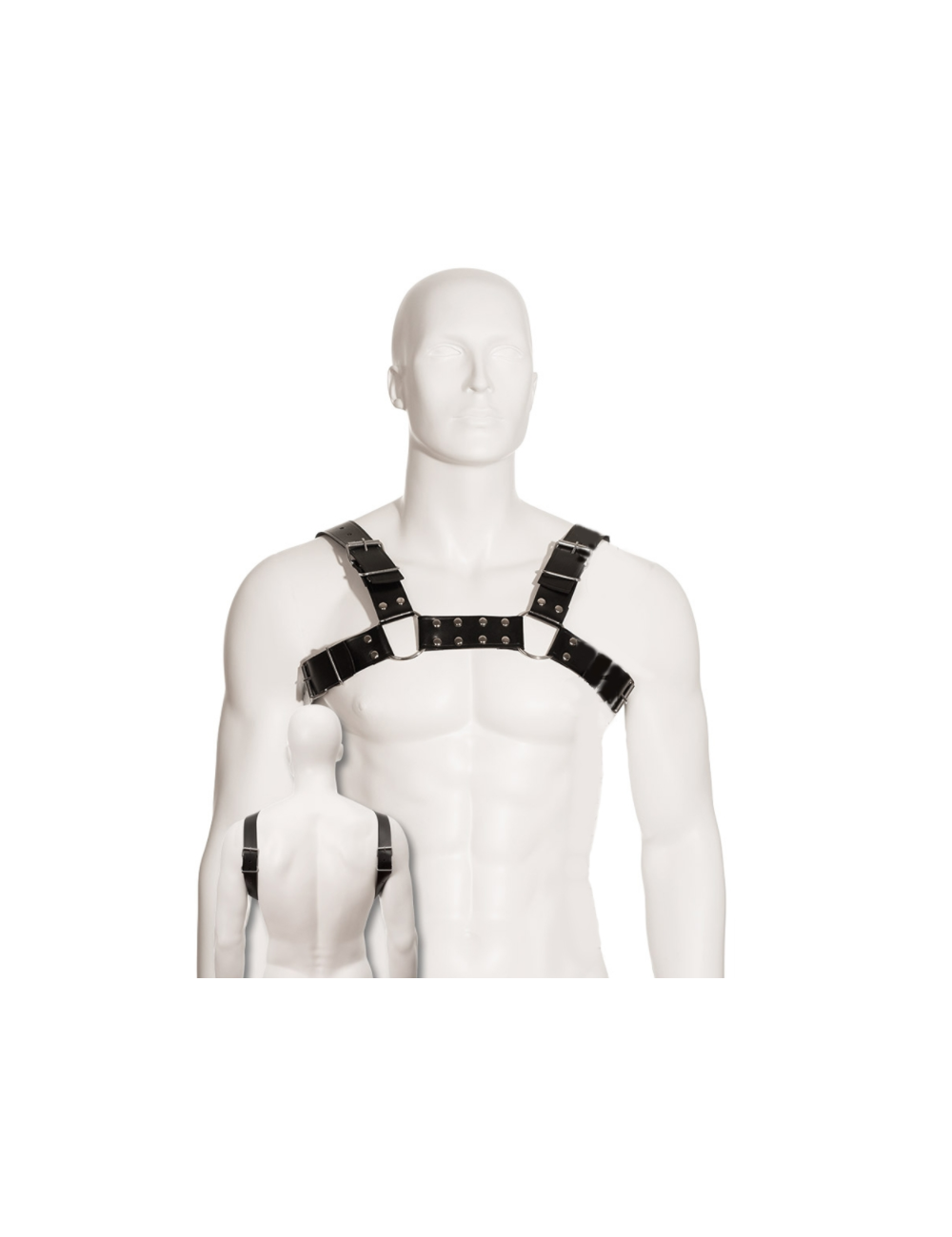 Sextoys - Bondage - SM - HARNAIS BODY CUIR BULL CHIEN NOIR - Leather Body