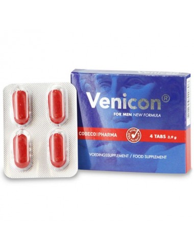 Sextoys - Pour lui - VENICOM FOR MEN 4 TABS - Cobeco Pharma