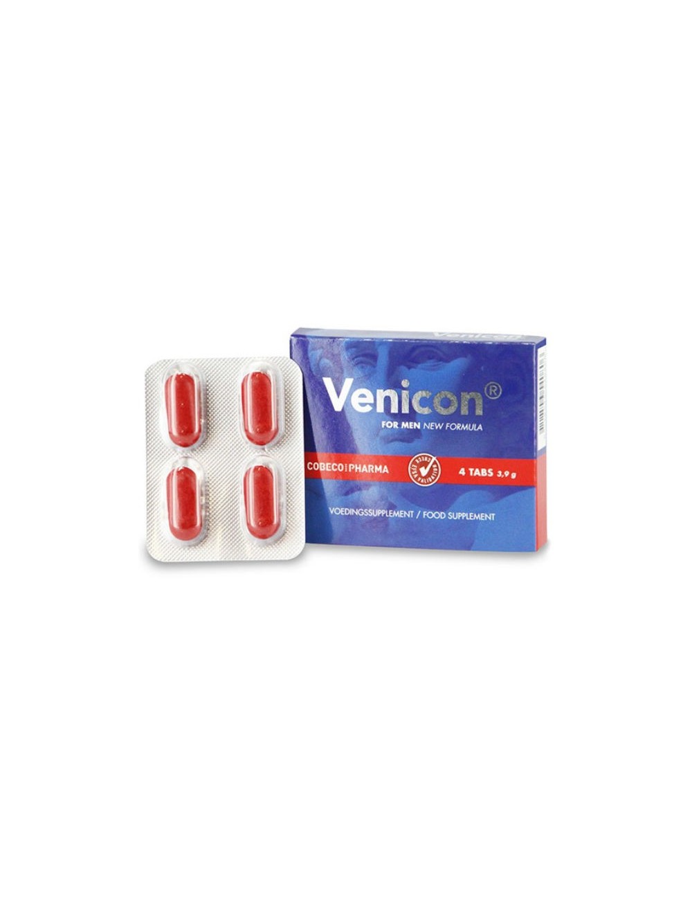 Sextoys - Pour lui - VENICOM FOR MEN 4 TABS - Cobeco Pharma