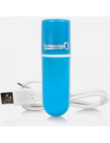 Sextoys - Vibromasseurs - SCREAMING O BULLET VIBRANT RECHARGEABLE VOOOM BLEU - Screaming O