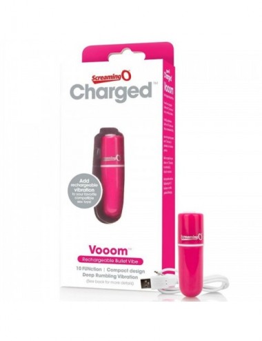 Sextoys - Vibromasseurs - SCREAMING O BULLET VIBRANT RECHARGEABLE VOOOM ROSE - Screaming O