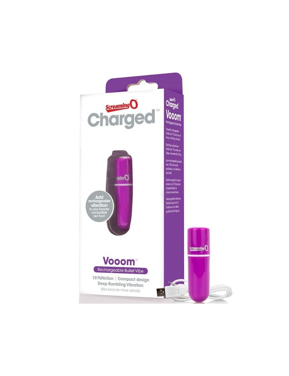 Sextoys - Vibromasseurs - SCREAMING O BULLET VIBRANT RECHARGEABLE VOOOM VIOLET - Screaming O