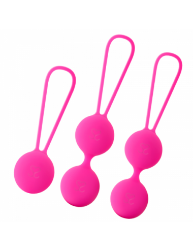 Sextoys - Boules de Geisha - MORESSA OSIAN SET PREMIUM SILICONE ROSE - Moressa