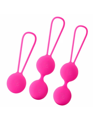 Sextoys - Boules de Geisha - MORESSA OSIAN SET PREMIUM SILICONE ROSE - Moressa