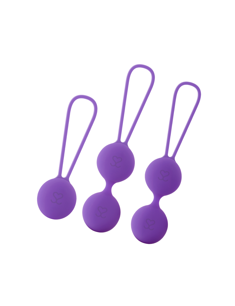 Sextoys - Boules de Geisha - MORESSA OSIAN SET PREMIUM SILICONE VIOLET - Moressa