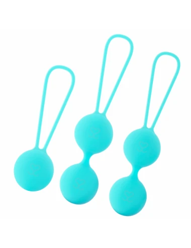 Sextoys - Boules de Geisha - MORESSA OSIAN SET PREMIUM SILICONE TURQUOISE - Moressa