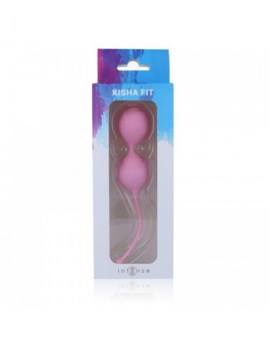 Sextoys - Boules de Geisha - INTENSE KISHA FIT SILICONE KEGEL ROSE - Intense Health & Fun