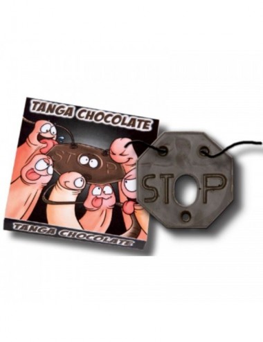 Sextoys - Menottes & accessoires - DIABLO PICANTE - STRING GUMMY STOP CHOCOLAT-MENTHE - DIABLO GOLOSO