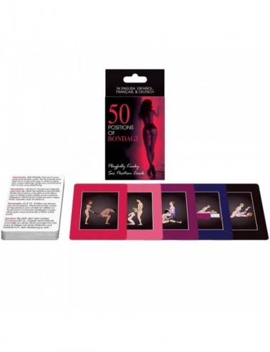 Sextoys - Jeux coquins - 50 POSITIONS DE CARTES DE BONDAGE ES / EN / DE / FR - Kheper Games