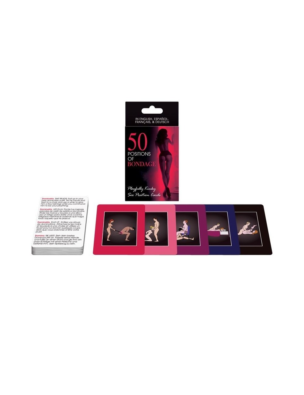 Sextoys - Jeux coquins - 50 POSITIONS DE CARTES DE BONDAGE ES / EN / DE / FR - Kheper Games