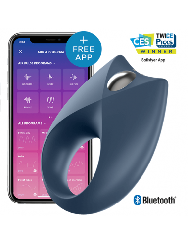 Sextoys - Vibromasseurs - SATISFYER PUISSANT COCKRING ROYAL ONE AVEC APP - SATISFYER CONNECT