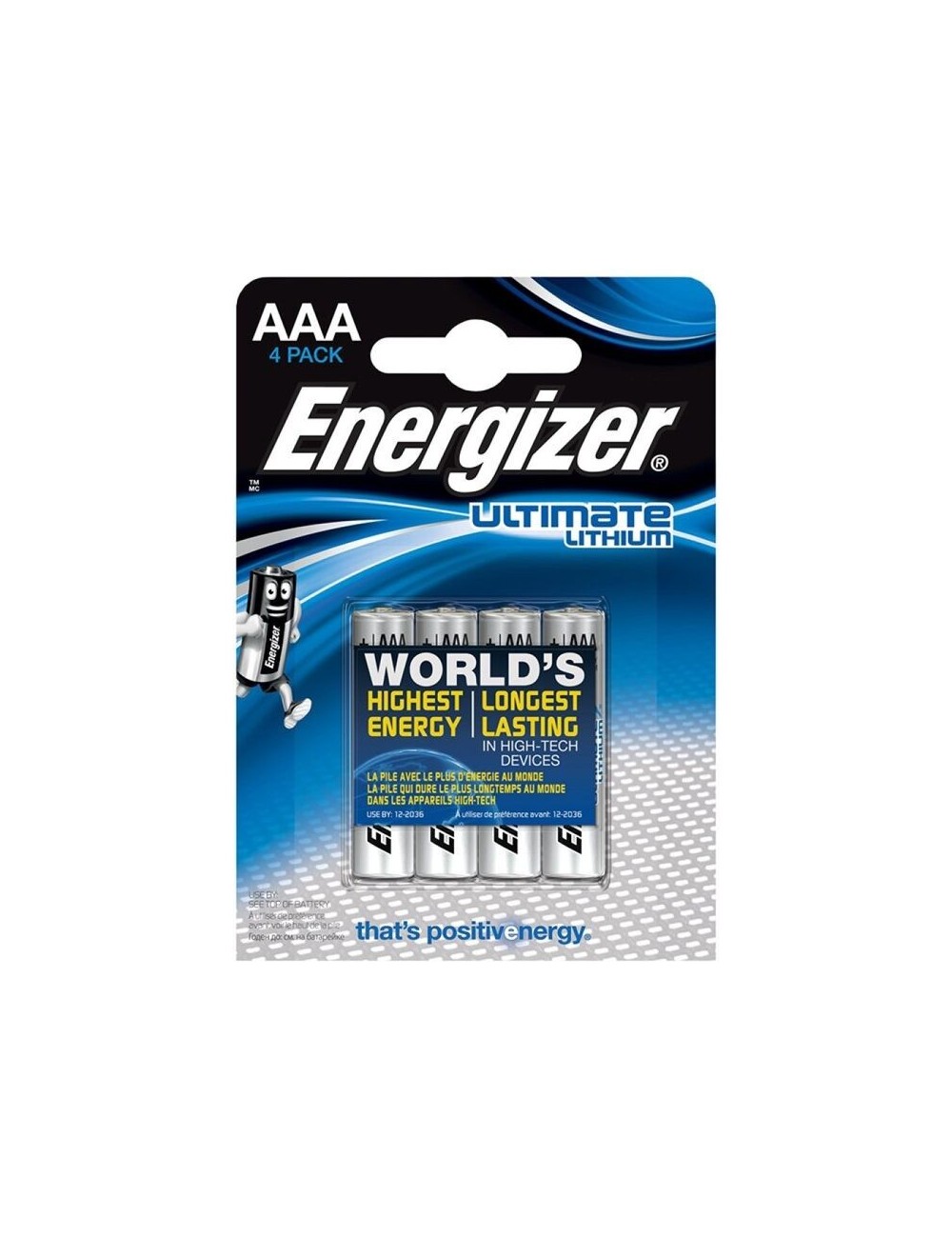 Sextoys - Accessoires - ENERGIZER ULTIMATE LITHIUM LITHIUM BATTERY AAA L92 LR03 1,5V BLISTER * 4 - Energizer
