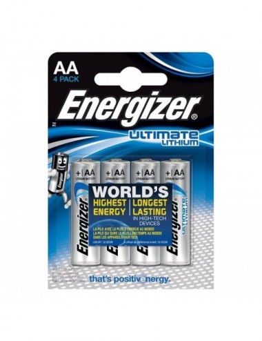 Sextoys - Accessoires - ENERGIZER ULTIMATE LITHIUM LITHIUM BATTERY AA L91 LR6 1,5V BLISTER * 4 - Energizer