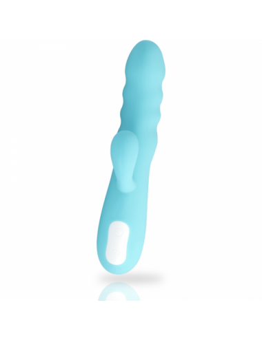 Sextoys - Masturbateurs & Stimulateurs - VIBRATEUR ROTATIF MIA EIFFEL TURQUOISE BLEU - Mia