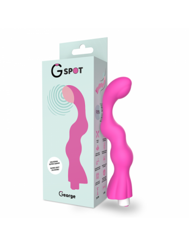 Sextoys - Masturbateurs & Stimulateurs - G-SPOT GEORGE G-SPOT VIBRATEUR GOMME ROSE - G-SPOT