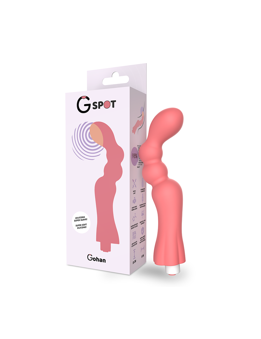 Sextoys - Masturbateurs & Stimulateurs - G-SPOT GOHAN G-SPOT VIBRATEUR LUMIÃRE ROUGE - G-SPOT