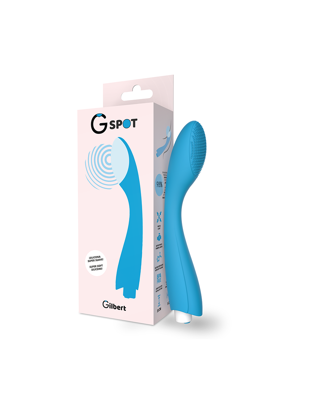 Sextoys - Masturbateurs & Stimulateurs - VIBRATEUR G-SPOT GYLBERT TURQUOISE BLEU G-SPOT - G-SPOT