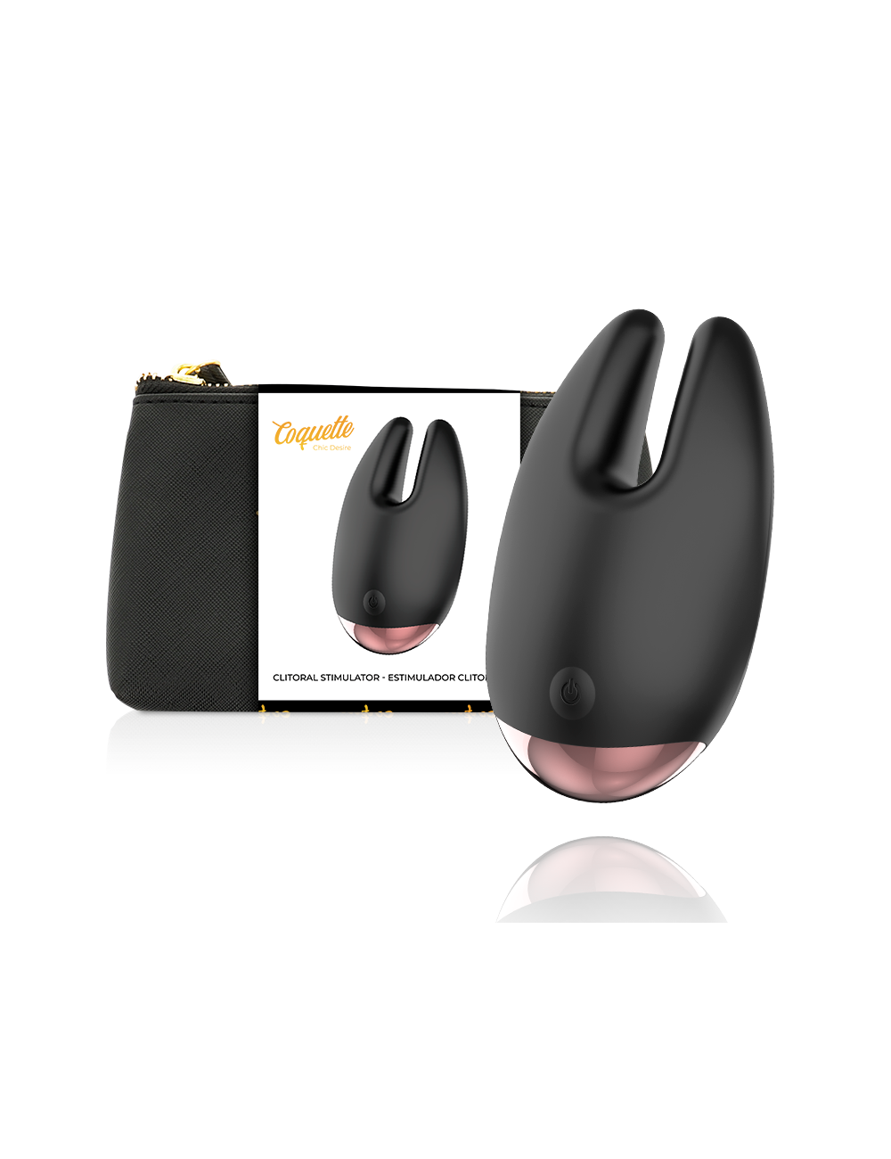 Sextoys - Masturbateurs & Stimulateurs - COQUETTE CHIC DESIRE STIMULATEUR CL TORIS NOIR / OR - Coquette Toys