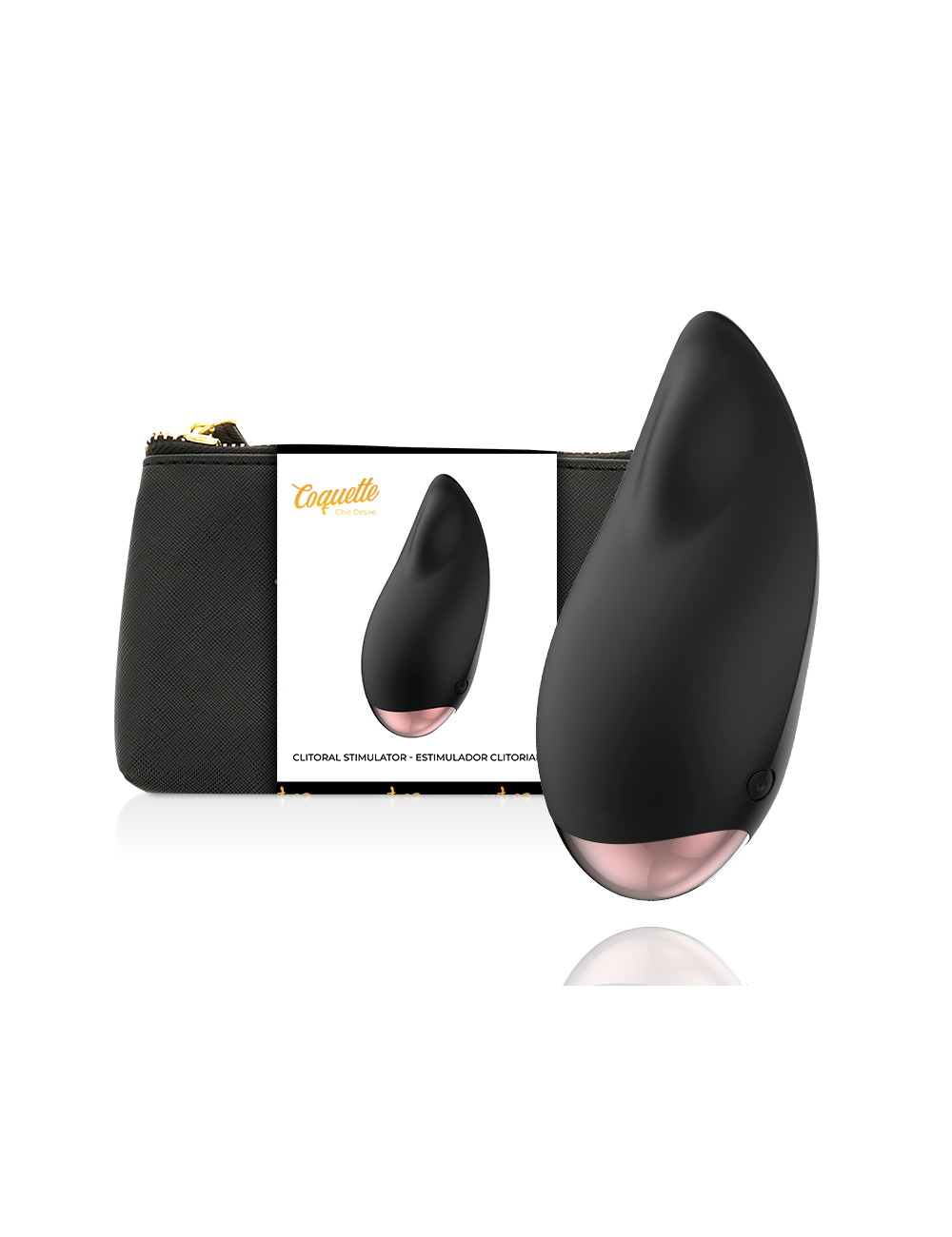 Sextoys - Masturbateurs & Stimulateurs - COQUETTE CHIC DESIRE STIMULATEUR CL TORIS NOIR / OR - Coquette Toys