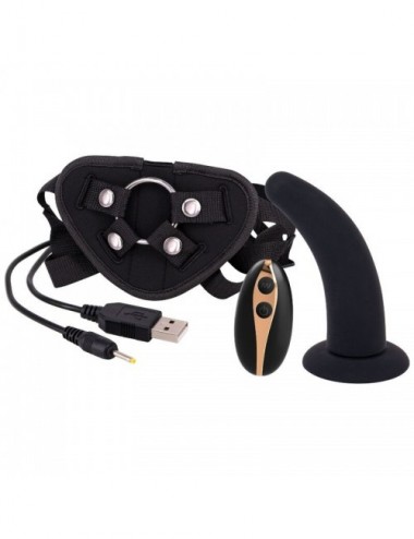 Sextoys - Jeux coquins - SEVENCREATIONS ARNES STRAP ON AVEC DILDO 12,5 CM - Seven Creations