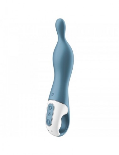 Sextoys - Vibromasseurs - SATISFYER A-MAZING 1 VIBRATEUR A-SPOT - BLEU - SATISFYER VIBRATOR