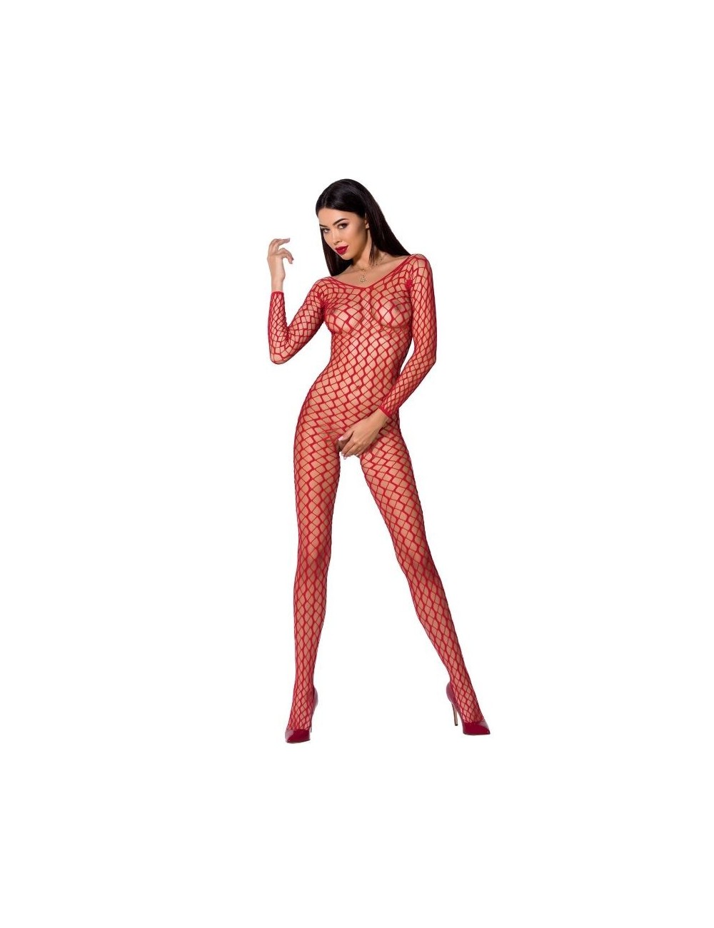 Lingerie - Combinaisons - BODYSTOCKING PASSION WOMAN BS068 - ROUGE TAILLE UNIQUE - Passion Woman Bodystockings Lingerie - Combinaisons - BODYSTOCKING PASSION WOMAN BS068 - ROUGE TAILLE UNIQUE - Passion Woman Bodystockings