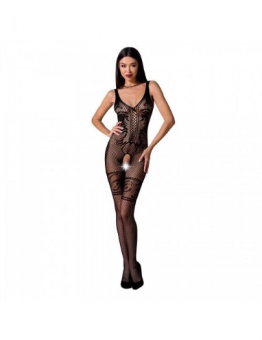 Lingerie - Combinaisons - BODYSTOCKING PASSION WOMAN BS069 - NOIR TAILLE UNIQUE - Passion Woman Bodystockings