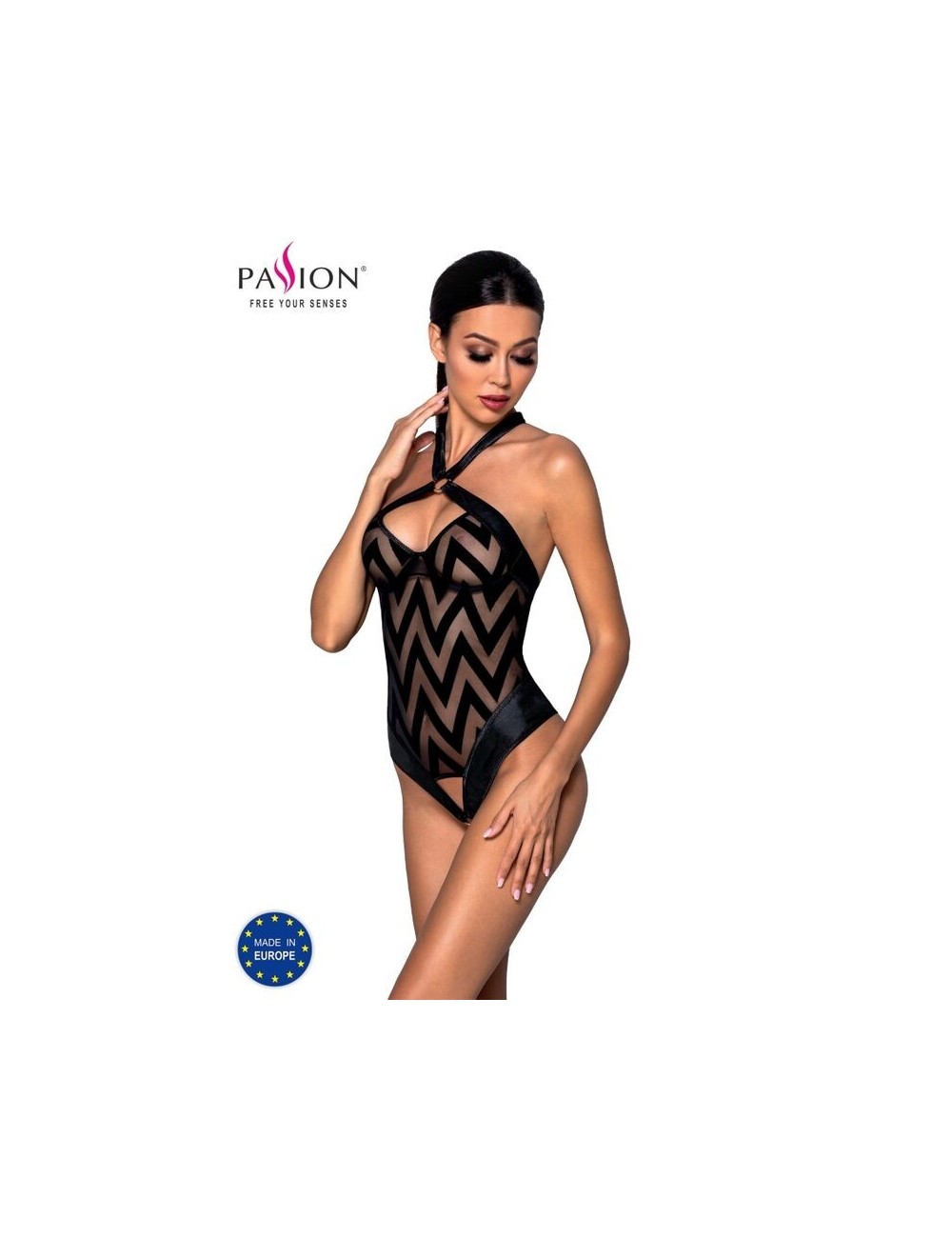 Lingerie - Bodys - CORPS HIMA PASSION EN CUIR ÃCO S/M - Passion Woman Teddies Lingerie - Bodys - CORPS HIMA PASSION EN CUIR ÃCO S/M - Passion Woman Teddies