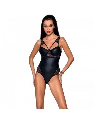 Lingerie - Bodys - CORPS LOONA PASSION CUIR ÃCO S/M - Passion Woman Teddies