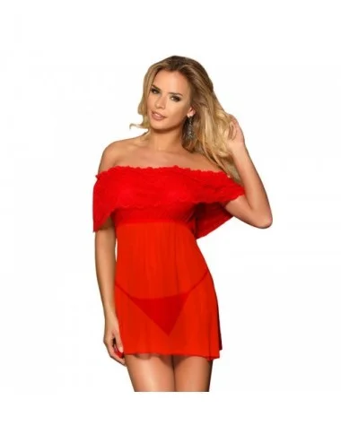 Lingerie - Robes et jupes sexy - ROBE COURTE SUBBLIME TONG ROUGE S / M - SUBBLIME DRESSES