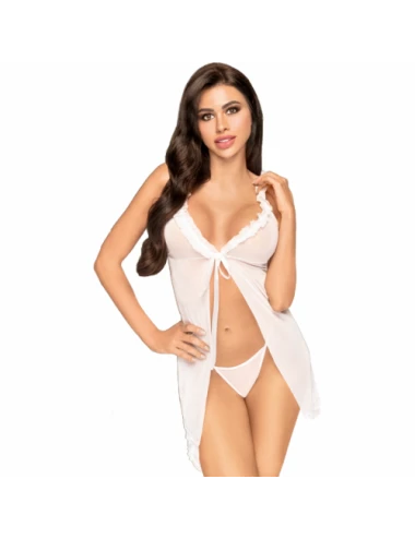 Lingerie - Nuisettes - PENTHOUSE BABYDOLL APRÃS LE COUCHER DU SOLEIL - BLANC S / M - Penthouse Babydoll