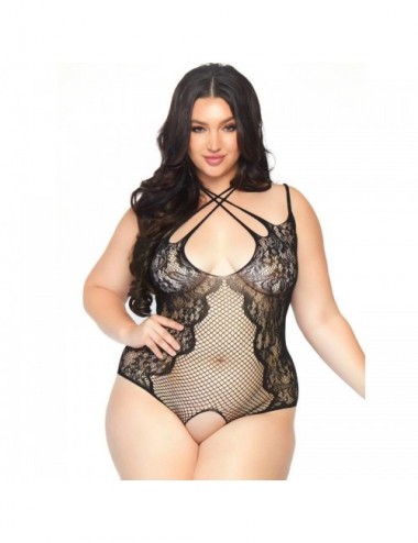 Lingerie - Grande Tailles - LEG AVENUE TEDDY AVEC OUVERTURE 1X-2X - Leg Avenue Teddies