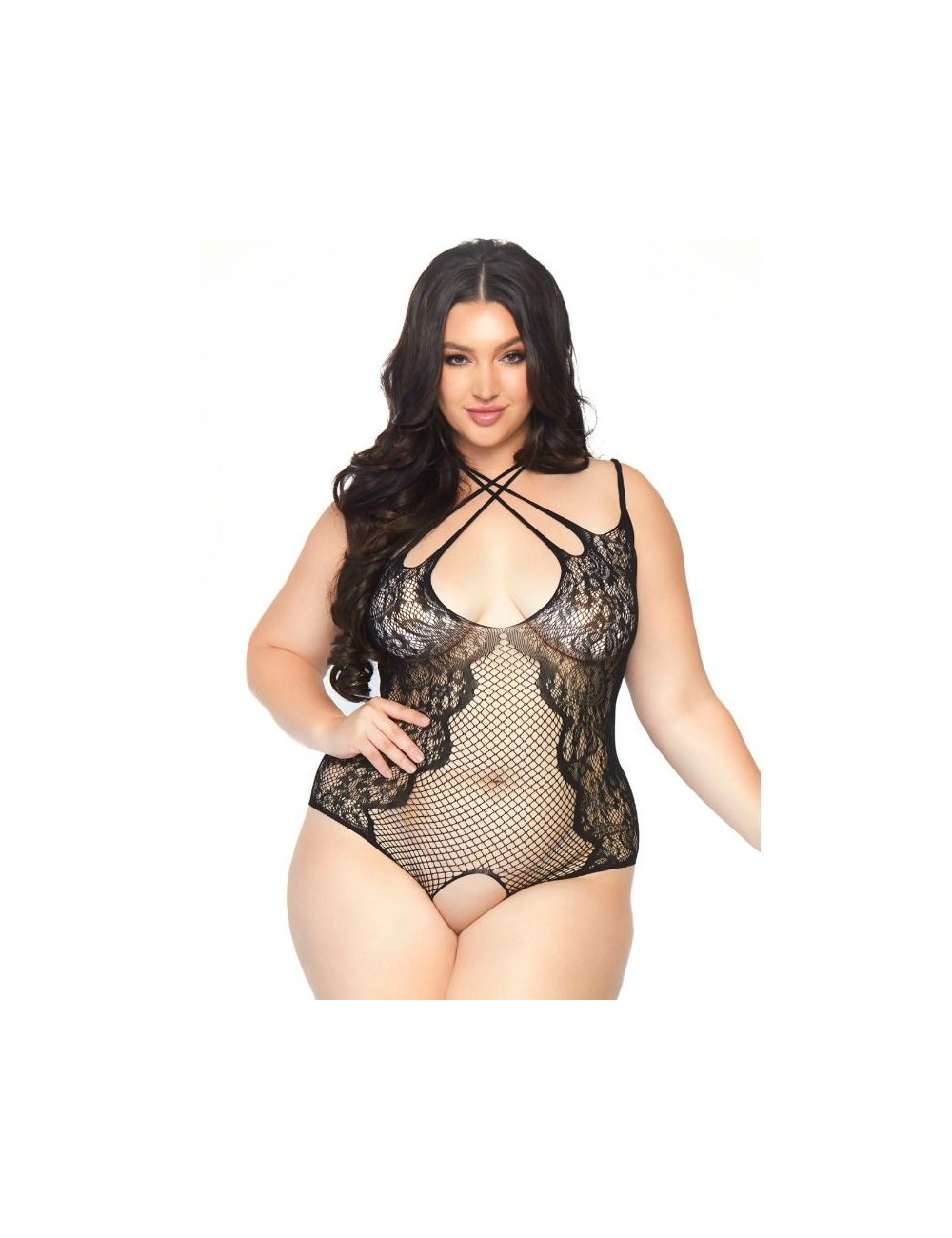 Lingerie - Grande Tailles - LEG AVENUE TEDDY AVEC OUVERTURE 1X-2X - Leg Avenue Teddies