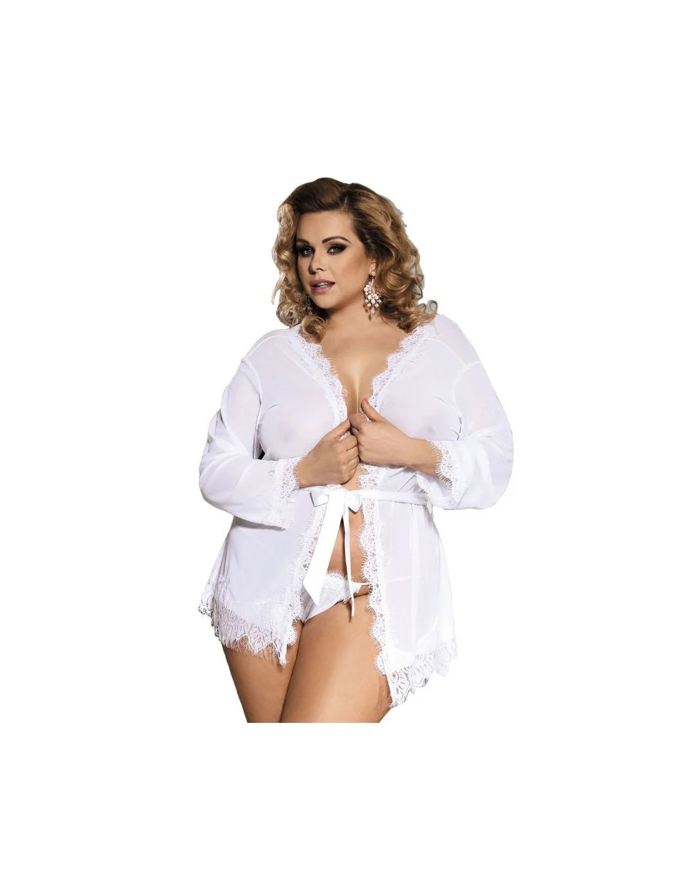 SUBBLIME - QUEEN PLUS BABYDOLL BLANC FRANGES SUBBLIME - QUEEN PLUS BABYDOLL BLANC FRANGES