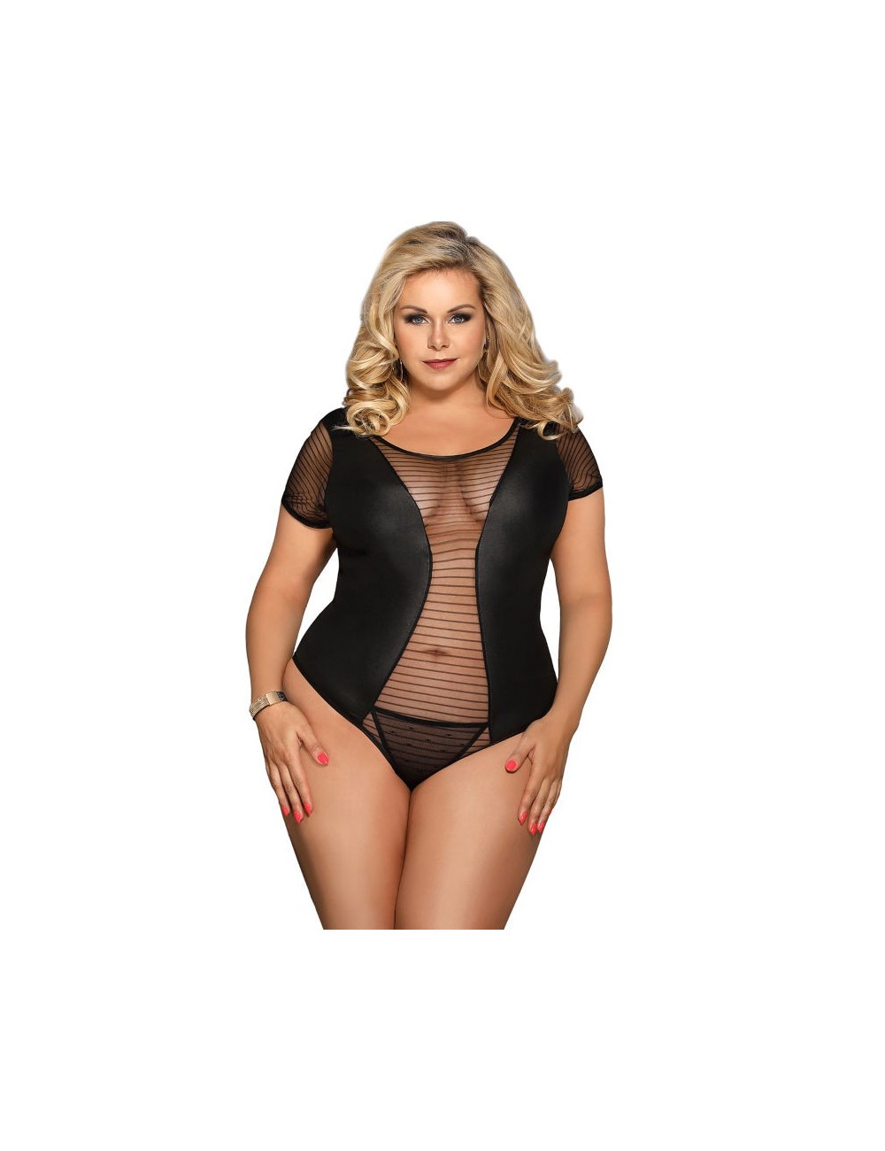 Lingerie - Bodys - SUBBLIME QUEEN PLUS FETISH MANCHES COURTES TEDDY - Subblime Teddies Lingerie - Bodys - SUBBLIME QUEEN PLUS FETISH MANCHES COURTES TEDDY - Subblime Teddies