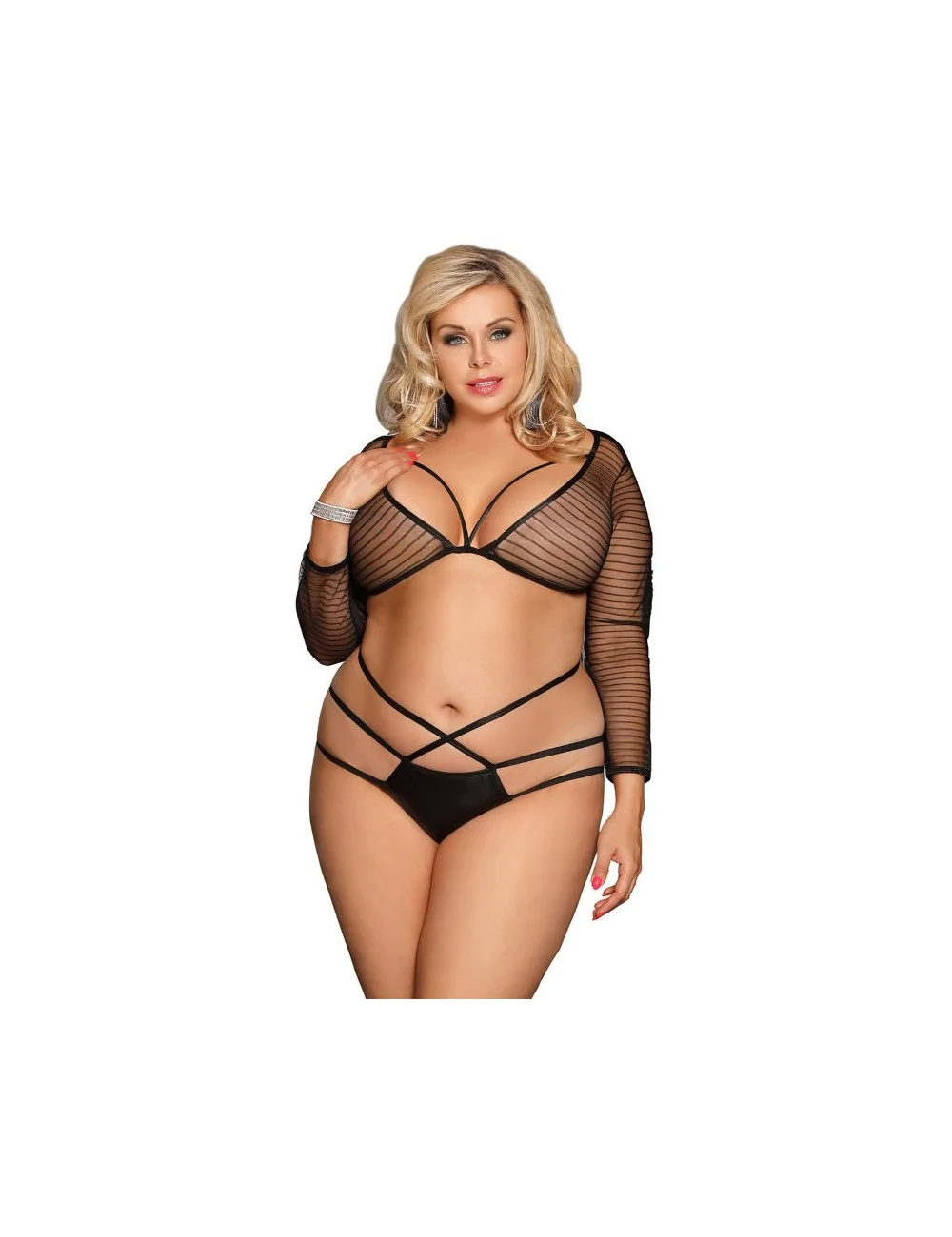 SUBBLIME - QUEEN PLUS ENSEMBLE TOP STRAPPY ET CULOTTE SUBBLIME - QUEEN PLUS ENSEMBLE TOP STRAPPY ET CULOTTE