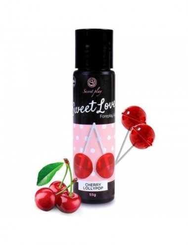 SECRETPLAY CHERRY LOLLIPOP GEL SWEET LOVE 60 ML - Huiles de massage - Secretplay Cosmetic