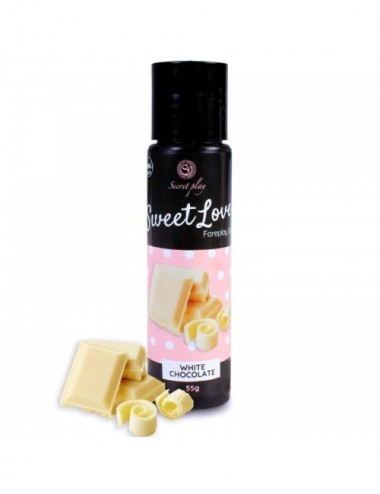 SECRETPLAY GEL SWEET LOVE CHOCOLAT BLANC 60 ML - Huiles de massage - Secretplay Cosmetic