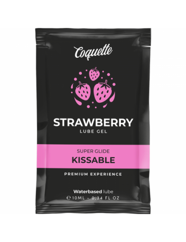 COQUETTE A BASE D''EAU GEL LUBRIFIANT FRAISE KISSABLE 10 ML - Huiles de massage - Coquette Cosmetics