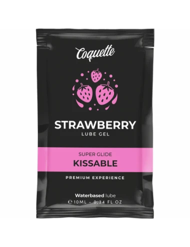 COQUETTE A BASE D''EAU GEL LUBRIFIANT FRAISE KISSABLE 10 ML - Huiles de massage - Coquette Cosmetics