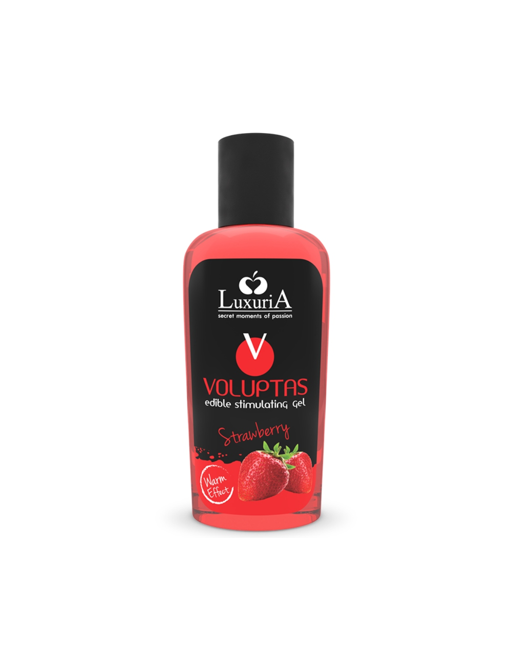 LUXURIA VOLUPTAS EDIBLE GEL STIMULANT EFFET RÃCHAUFFANT - FRAISE 100 ML - Lubrifiants - Luxuria