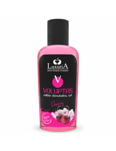 LUXURIA VOLUPTAS EDIBLE GEL STIMULANT EFFET RÃCHAUFFANT - CERISE 100 ML - Lubrifiants - Luxuria