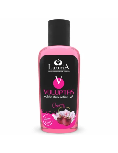 LUXURIA VOLUPTAS EDIBLE GEL STIMULANT EFFET RÃCHAUFFANT - CERISE 100 ML - Lubrifiants - Luxuria