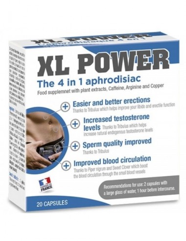 Sextoys - Pour lui - XL POWER APHRODISIAQUE ET ÃRECTION CAPSULES 20 CAP - Labophyto