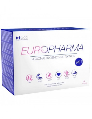 TAMPONS EUROPHARMA TAMPONS D''ACTION 6 UNITES - Plaisirs Intimes - Europharma