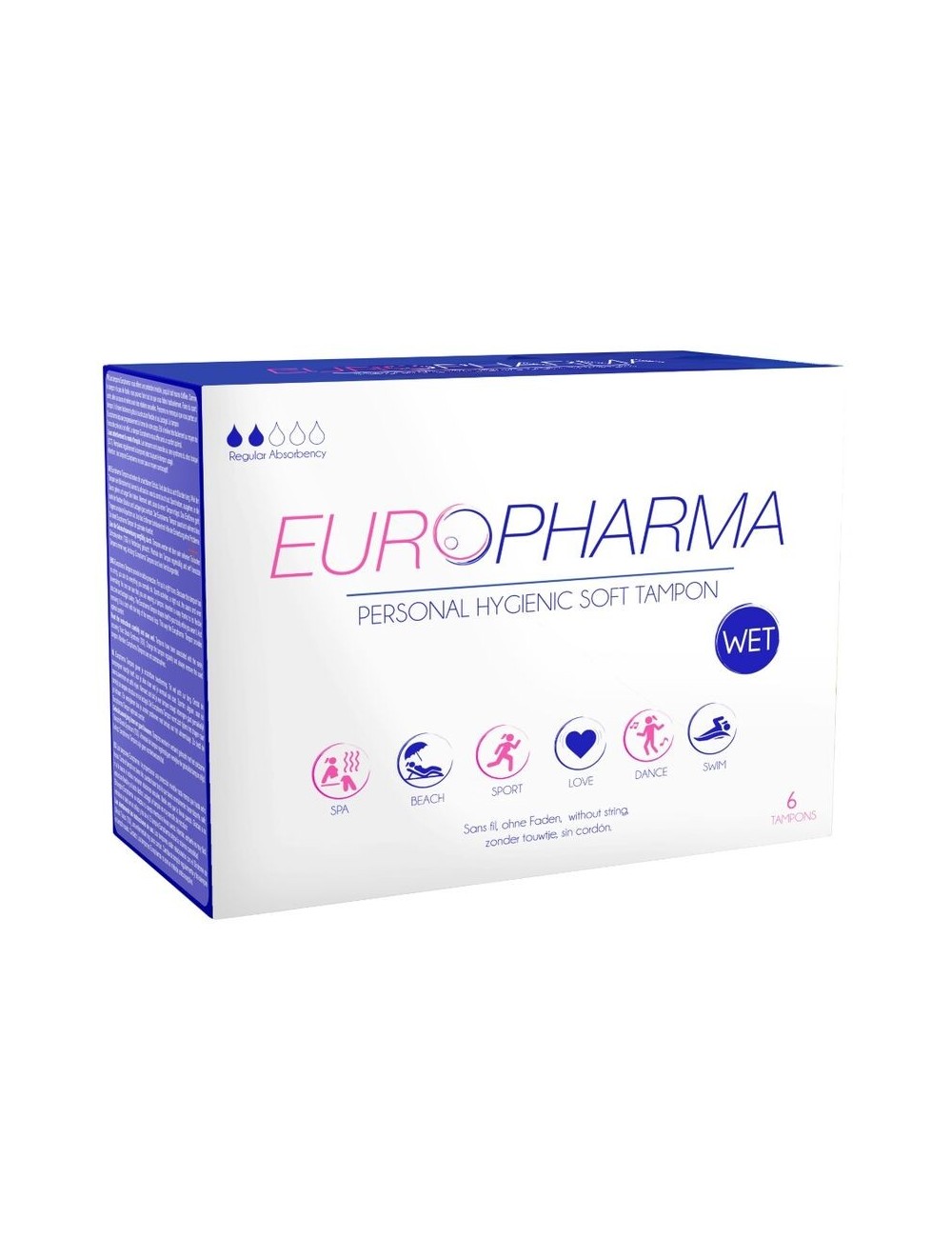 TAMPONS EUROPHARMA TAMPONS D''ACTION 6 UNITES - Plaisirs Intimes - Europharma
